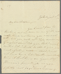 Adelaide De Camp to Anna Maria, autograph letter signed