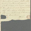 Adelaide De Camp to Anna Maria, autograph letter signed