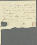 Adelaide De Camp to Anna Maria, autograph letter signed