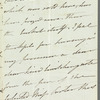 Mary Day to Jane Porter, autograph letter signed