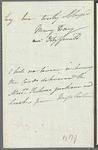 Mary Day to Jane Porter, autograph letter signed