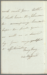 Mary Day to Jane Porter, autograph letter signed