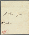 [James T. Hervé d'Egville?] to Robert Ker Porter, autograph letter signed