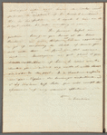 Sophie Dawes, Baronne de Feuchères to Jane Porter, autograph letter signed