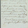 Lady Sophia Fitzgerald to Jane Porter, autograph letter signed