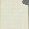 Thomas Harris to Anna Maria Porter, autograph letter signed