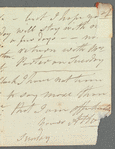 A. [H----] to Anna Maria Porter, autograph letter signed