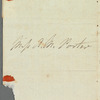 A. [H----] to Anna Maria Porter, autograph letter signed