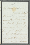 Sarah Hazard to [Jane Porter?], autograph letter signed