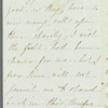 Sarah Hazard to [Jane Porter?], autograph letter signed
