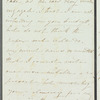 Sarah Hazard to [Jane Porter?], autograph letter signed