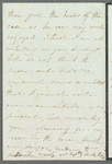 Sarah Hazard to [Jane Porter?], autograph letter signed