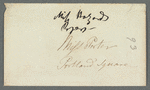 Sarah Hazard to [Jane Porter?], autograph letter signed