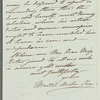 Dorothy Jordan to Anna Maria Porter, autograph letter third person