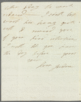 Dorothy Jordan to Anna Maria Porter, autograph letter signed