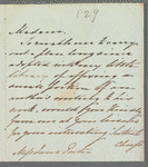 A. Keily to Jane Porter, autograph letter signed