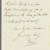 Sir Peter Laurie to Jane Porter, autograph letter signed