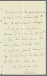 Sir Peter Laurie to Jane Porter, autograph letter signed