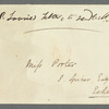 Sir Peter Laurie to Jane Porter, autograph letter signed