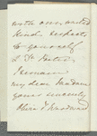 Matthew Gregory Lewis to "My dear aunt," autograph letter (fragment) signed