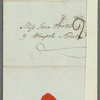 Robert Liston to Jane Porter, autograph letter signed