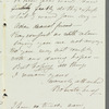 Roberta Leaf to Jane Porter, autograph letter signed