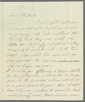 John Coakley Lettsom to Miss Porter, autograph letter signed