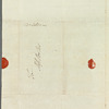 John Coakley Lettsom to Miss Porter, autograph letter signed