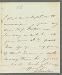 C. Louisa Marlay to Miss Porter, autograph letter signed