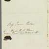 C. Louisa Marlay to Miss Porter, autograph letter signed