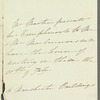 Richard Martin to Mr. & Mrs. Mackinnon, autograph letter third person