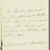 Richard Martin to Mr. & Mrs. Mackinnon, autograph letter third person