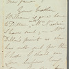 Anna Middleton to Jane Porter, autograph letter signed