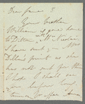 Anna Middleton to Jane Porter, autograph letter signed