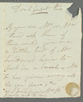 Anna Middleton to Jane Porter, autograph letter signed