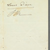 J. M. to Mrs. Put[?], autograph letter signed