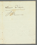 J. M. to Mrs. Put[?], autograph letter signed