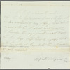 Anna Maria Craufurd, Duchess of Newcastle to Jane Porter, autograph letter third person
