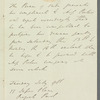 Prince of Oude, [autograph?] letter third person