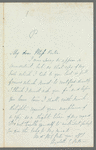 Elizabeth P[attern?] to Jane Porter, autograph letter signed