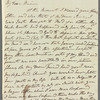 E. Plunkett to Anna Maria Porter, autograph letter signed