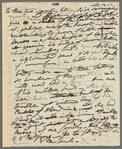 Jane Porter to unidentified sender, autograph letter (draft/copy; incomplete?)