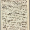 Jane Porter to unidentified sender, autograph letter (draft/copy; incomplete?)