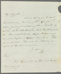 John Porter to Jane Porter, autograph letter signed