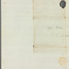 John Porter to Jane Porter, autograph letter signed