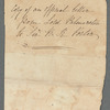 Henry John Temple, Lord Palmerston to Jane Porter, envelope (empty)