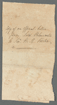 Henry John Temple, Lord Palmerston to Jane Porter, envelope (empty)