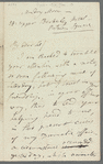 Jane Porter to John Taylor, autograph letter signed