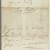 Jane Porter to John Taylor, autograph letter signed