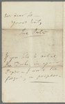 Jane Porter to John Taylor, autograph letter signed